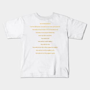 The 10 Commandments Kids T-Shirt